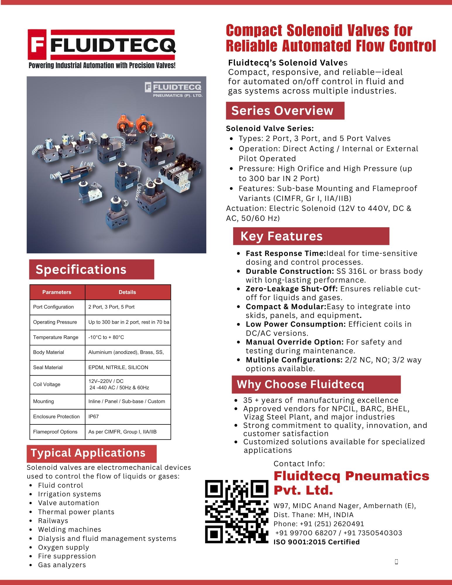 Solenoid Valves Fluidtecq